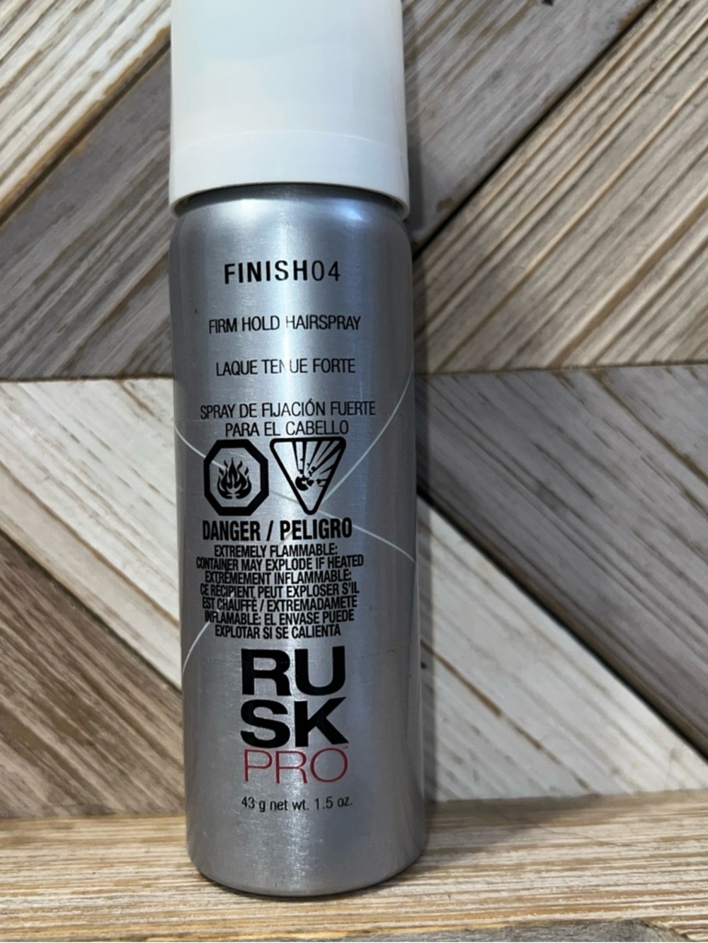 RUSK Pro Finish 04 Firm Hold Hairspray - 1.5 oz travel size